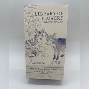 LIBRARY OF FLOWERS Forget Me Not Handcreme 2.65oz/75g Full Size New In Box